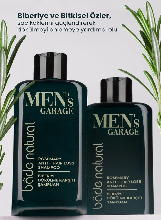 Bade Natural Men’s Garage Rosemary Hair Strengthening Shampoo – 10.14 fl oz (300 mL) – Anti-Hair Loss Formula with Biotin, Aloe Vera & Herbal Extracts - Image 3